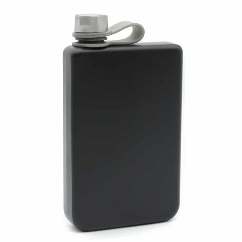 Adventure Black 8oz Hip Flask
