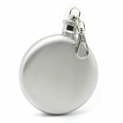 round-silver-3oz-hip-flask-w/-keychain-1