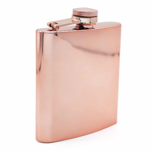 Rose Gold Reflections 6oz Hip Flask
